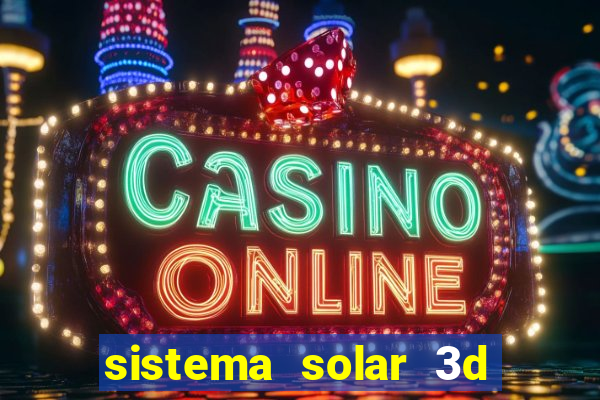 sistema solar 3d em movimento